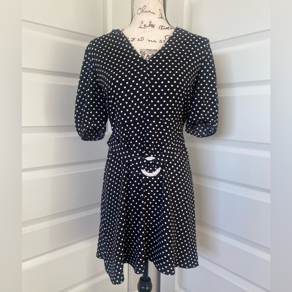 NWT Topshop Polka Dot Dress w/ Belt